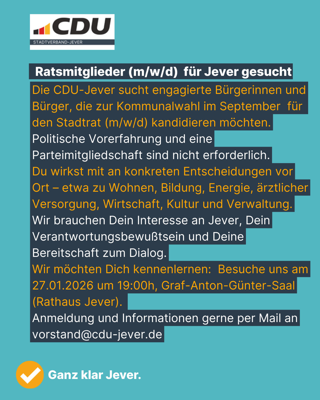 Ratsmitglieder gesucht! 
